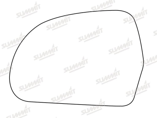 Summit Heated Base Plate With Standard Mirror Glass fits Audi A4 08 to 10 LHS Summit - Bars 4 Cars