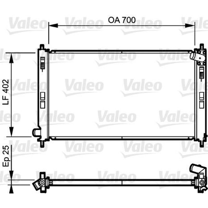 Valeo Engine Radiator 735200