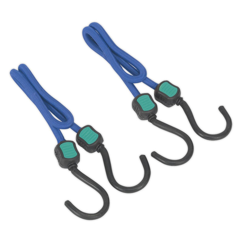 Sealey Bungee Cord Set 2pc 460mm BCS19 Sealey - Dynamic Drive