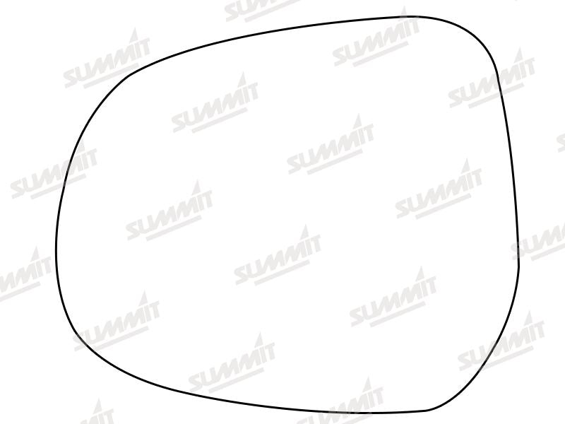 Summit Heated Base Plate With Standard Mirror Glass fits Vauxhall Agila 08 on Suzuki Splash 08 on LHS Summit - Bars 4 Cars