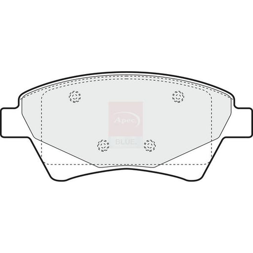 Apec Front Brake Discs & Pads fits Renault Scénic II 2003-2008 1.4 1.5 1.6