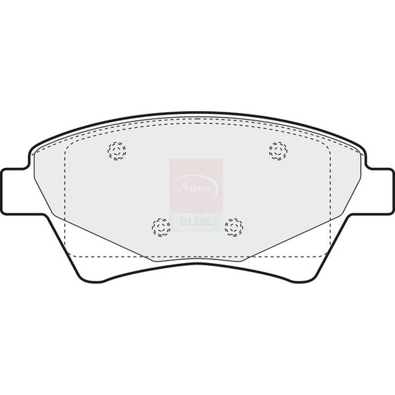 Apec Front Brake Pad Set fits Renault Grand Scénic II 2004-2009 1.5 1.6 1.9 2.0