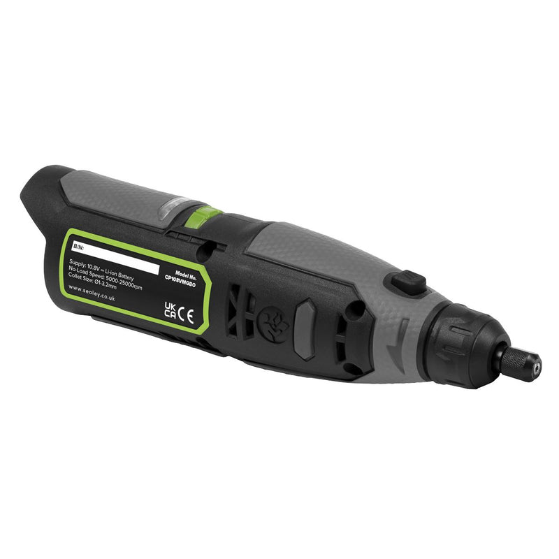 Sealey Cordless Multipurpose Mini Grinder Kit 10.8V 2Ah SV10.8 Series CP108VMG Sealey - Dynamic Drive