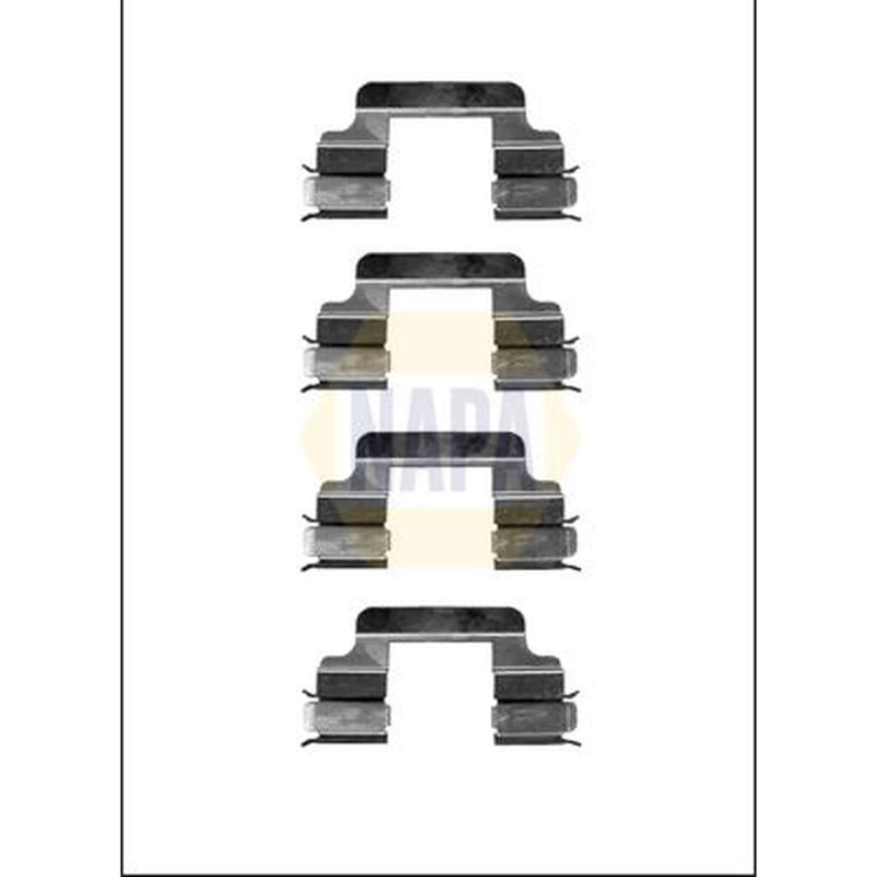 NAPA Brake Pad Accessory Fitting Kit Front fits Citroën C8 2002-2009 2.0 2.2