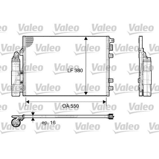 Valeo Air Conditioning Condenser 817661