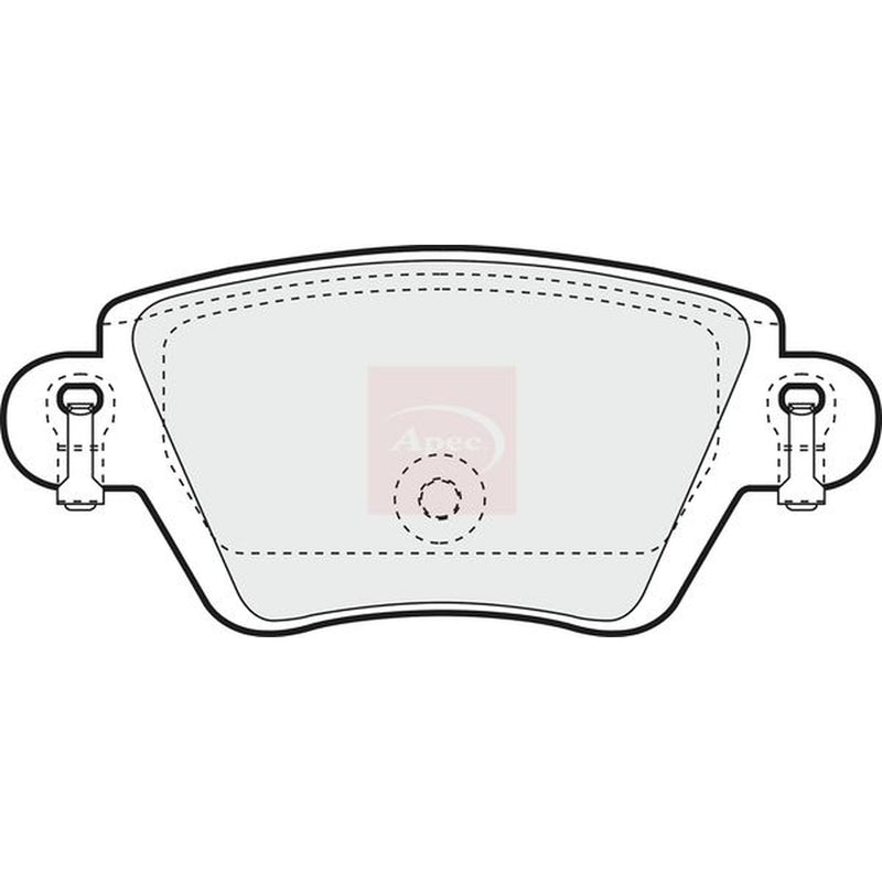 Apec Rear Brake Pad Set fits Renault Kangoo 2001 on 1.6 1.9