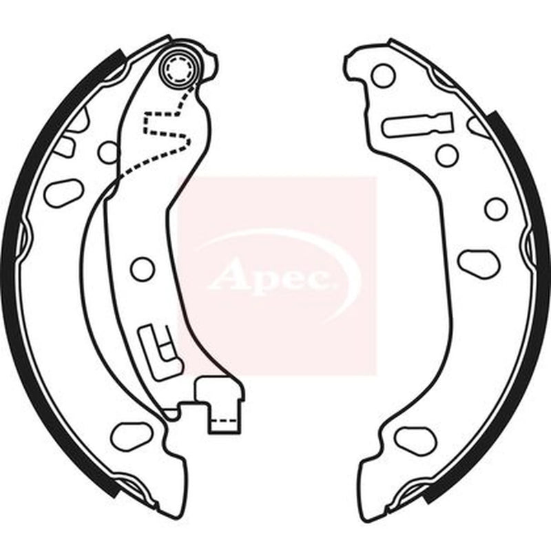 Apec Brake Shoe Set Axle Kit SHU647