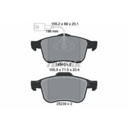 Textar Front Brake Pad Set 2434001