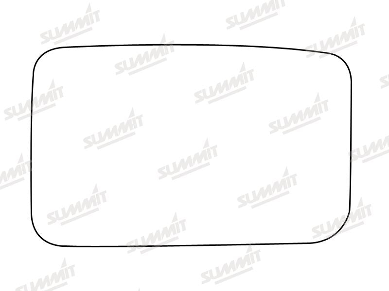 Summit Stick-On Standard Mirror Glass fits Fiat Croma LHS RHS Summit - Bars 4 Cars