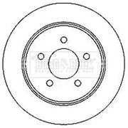 Borg & Beck Front & Rear Brake Discs & Pads fits Jeep Cherokee 2001-2008 2.5 3.7