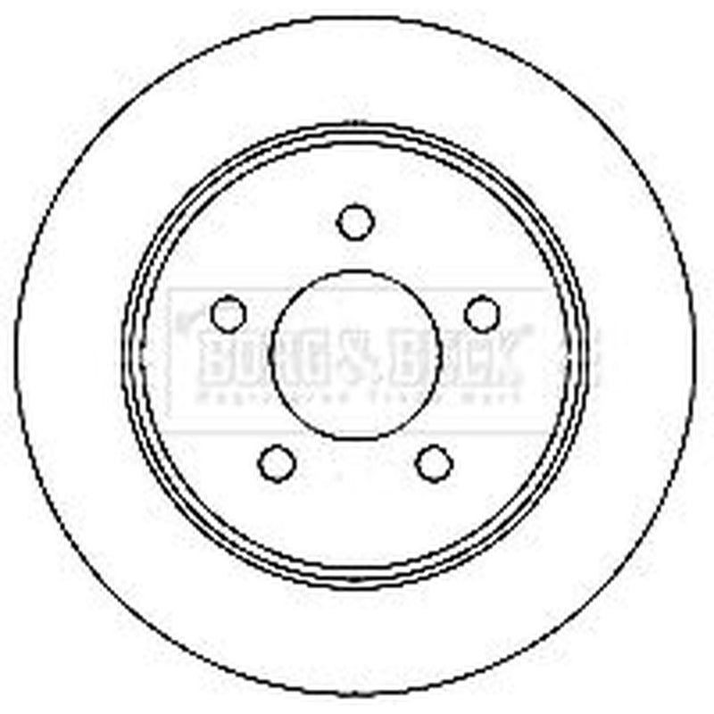 Borg & Beck Front & Rear Brake Discs & Pads fits Jeep Cherokee 2001-2008 2.5 3.7