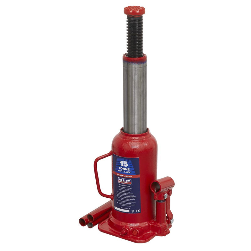 Sealey Bottle Jack 15 Tonne SJ15 Sealey - Dynamic Drive