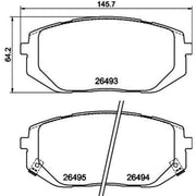 Mintex Front Brake Pad Set fits Genesis GV60 2021 on