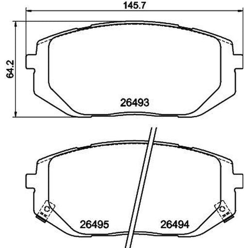 Mintex Front Brake Discs & Pads fits Kia Sportage V 2021 on 1.6