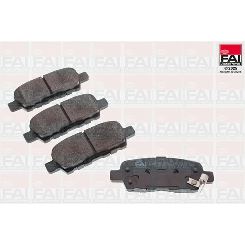 FAI Front & Rear Brake Discs & Pads fits Nissan Qashqai +2 2007-2014 1.5 1.6 2.0