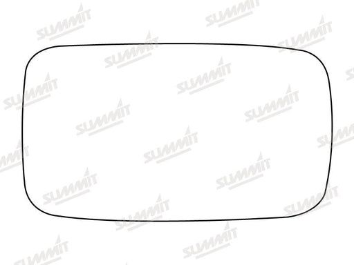 Summit Stick-On Standard Mirror Glass fits Ford Fiesta 89 to 94 RHS LHS Summit - Bars 4 Cars