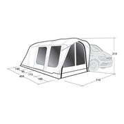 Outwell Wolfburg 450 Air Drive-Away Campervan Air Awning 175-200cm Outwell - Dynamic Drive