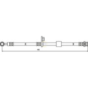 NAPA Brake Hydraulic Hose Line Front NBH1415