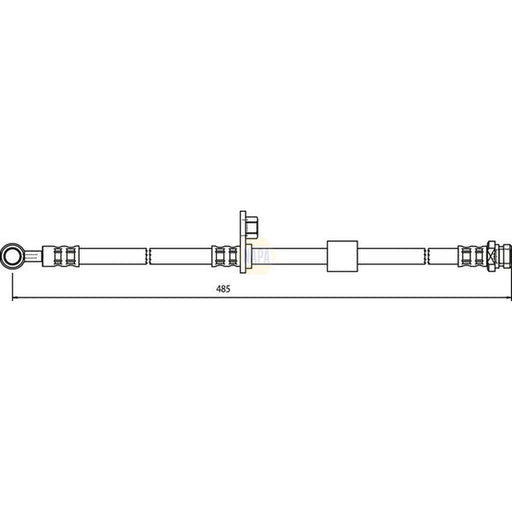 NAPA Brake Hydraulic Hose Line Front NBH1415