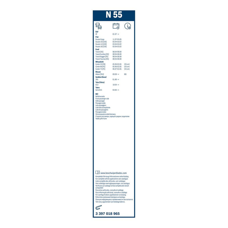 Bosch Eco Wiper Blade 550mm — N55 fits Alfa Romeo Ar 8 1978-1989 2.4 2.5