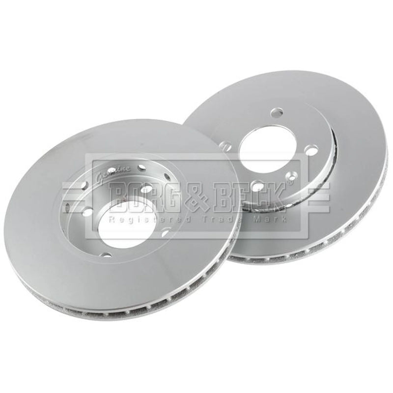 Borg & Beck 2 x Vented Front Brake Discs BBD5236-x2
