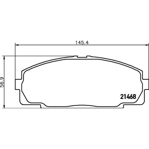 Mintex Front Brake Pad Set fits Toyota Dyna 100 Platform/Chassis 1995-2001 2.4
