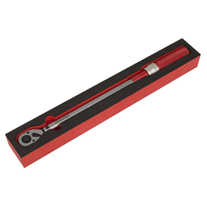Sealey Torque Wrench Micrometer Style 1/2"Sq Drive 40-220Nm Calibrated STW904 Sealey - Dynamic Drive