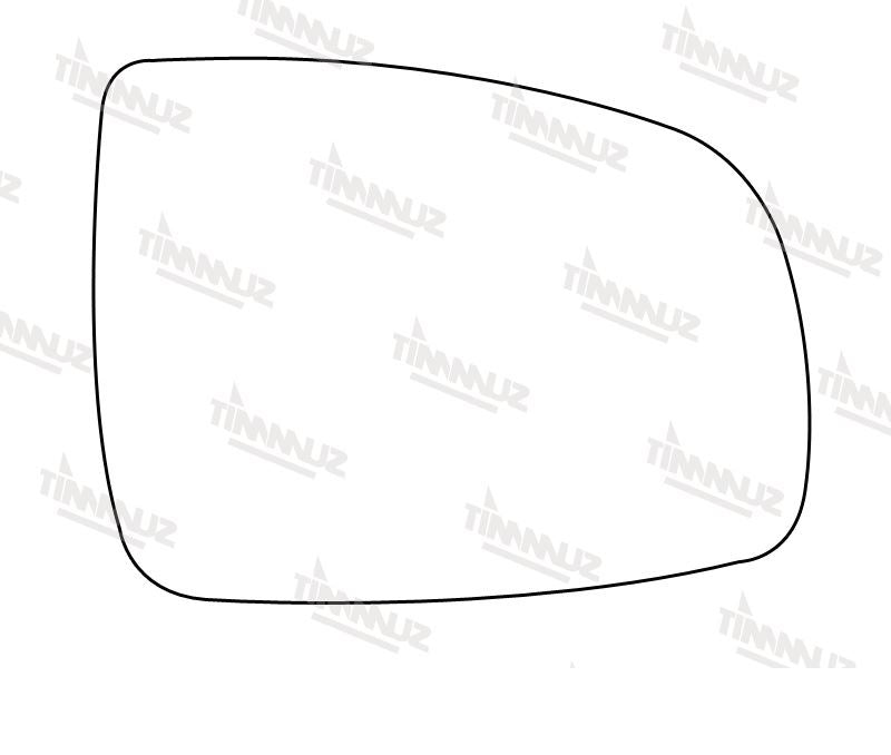 Summit Stick-On Standard Mirror Glass fits Nissan Note RHS Summit - Bars 4 Cars