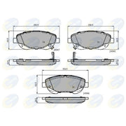 Comline Front & Rear Brake Discs & Pads fits Toyota Verso 2009-2018 2.2