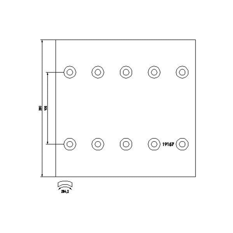 Textar Textar Cv Brake Lining Set 1916606 8283000769 1916606