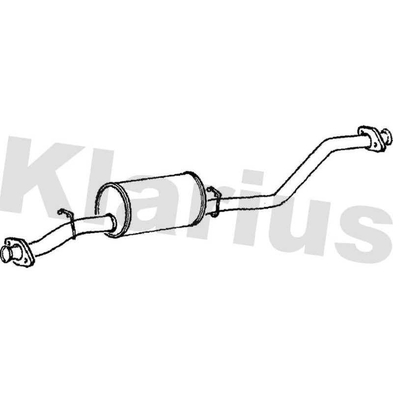 Klarius Box With Centre Pipe Centre fits Land Rover Defender 1990-1998 2.5