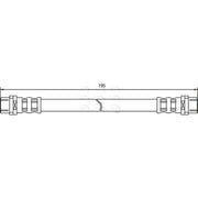 Apec Brake Hydraulic Hose Line Rear fits Audi A6 C5 1997-2005