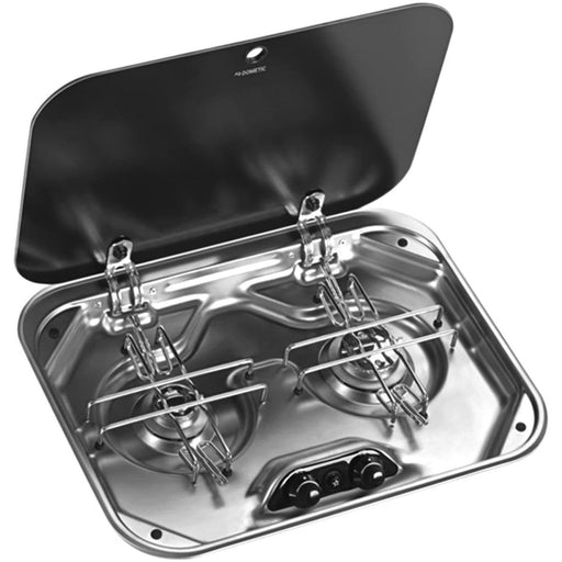 Dometic Smev PI8022 2 Burner Gas Hob With Glass Lid 480 x 370mm Dometic - NN4 Online
