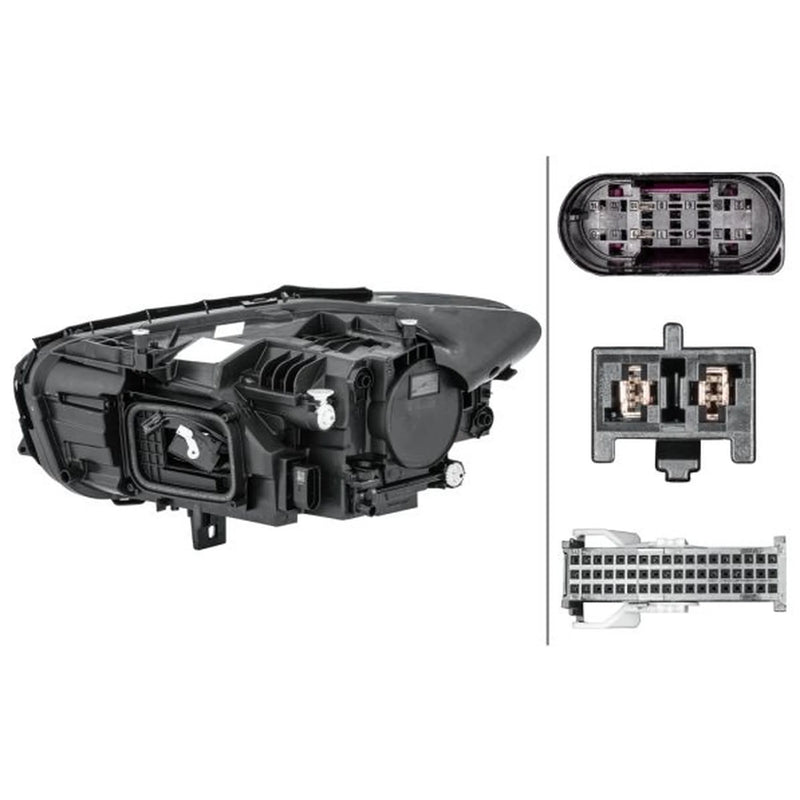 Hella Headlight Headlamp LED Right fits Mercedes-Benz B-Class Sports Tourer