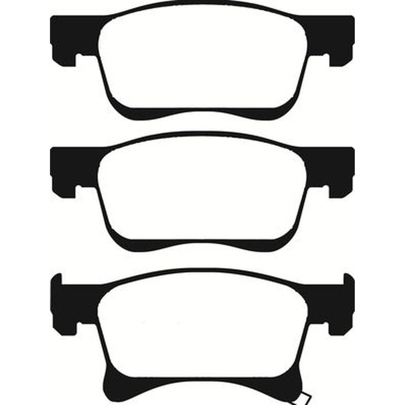 Abtex Front Brake Pad Set fits Opel Adam 2012-2019 1.0 1.2 1.4