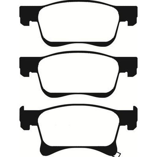 Abtex Front Brake Pad Set fits Opel Adam 2012-2019 1.0 1.2 1.4