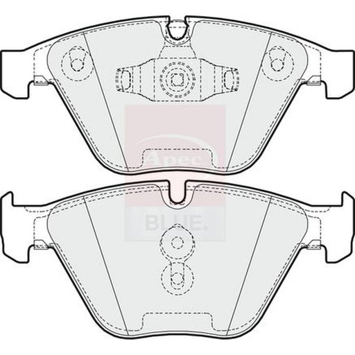 Apec Front Vented & Rear Vented Brake Discs & Pads fits BMW 3 2004-2013