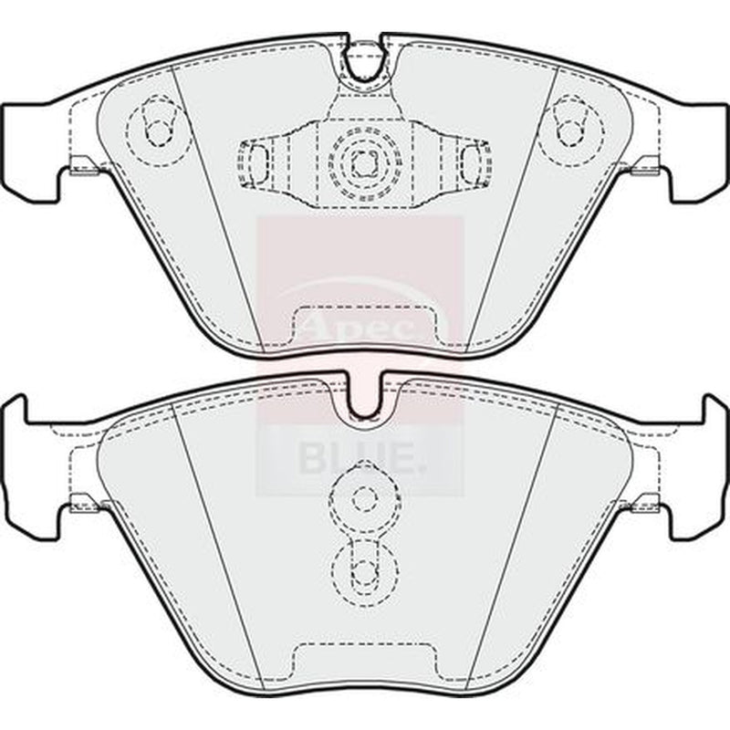 Apec Front Brake Pad Set fits Alpina D3 2005-2008 2.0