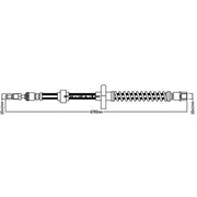 Juratek Brake Hydraulic Hose Line Rear Left JBH1176L