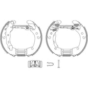 Mintex Brake Shoe Set Axle Kit fits Nissan Micra C+C III 2005-2010 1.4 1.6