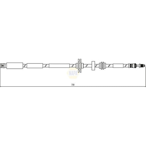 NAPA Brake Hydraulic Hose Line Front NBH1406