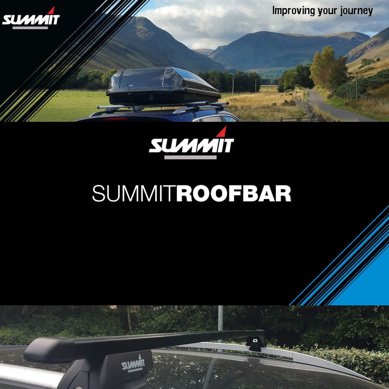 Aluminium Roof Rack Cross Bars fits Fiat 500L & 500L Living 2012-2023 Summit  - Dynamic Drive