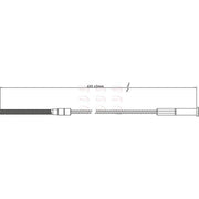 Apec Handbrake Cable Front fits Austin Mini II 1982-1993