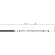 Apec Handbrake Cable Front CAB1393