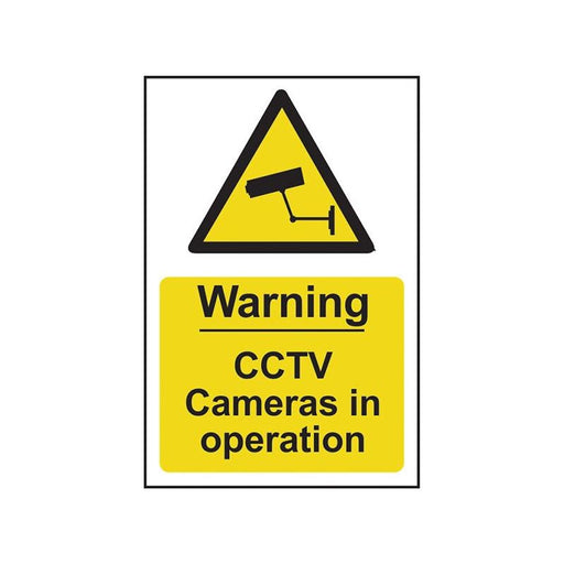 Scan Warning CCTV Cameras in Operation - PVC Sign 200 x 300mm Scan - Dynamic Drive