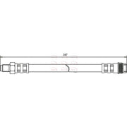 Apec Brake Hydraulic Hose Line Front fits Renault 21 1986-1994 2.0 2.1