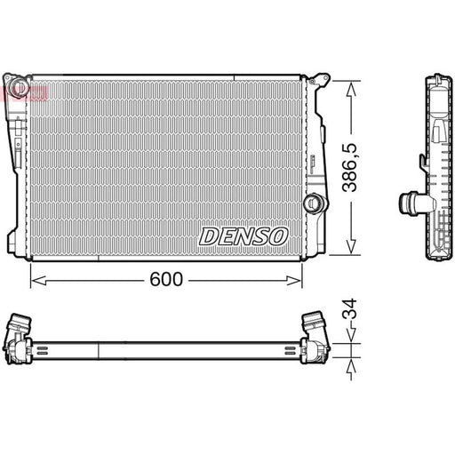 Denso Engine Radiator fits BMW X3 2011-2017
