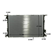 Mahle Engine Radiator fits Audi A8 D4 2010-2018 2.0 2.5 3.0
