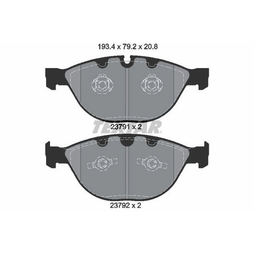 Textar Front Brake Pad Set 2379101