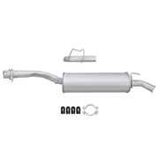 Hella End Silencer Rear fits Renault Clio I 1991-1998 1.8